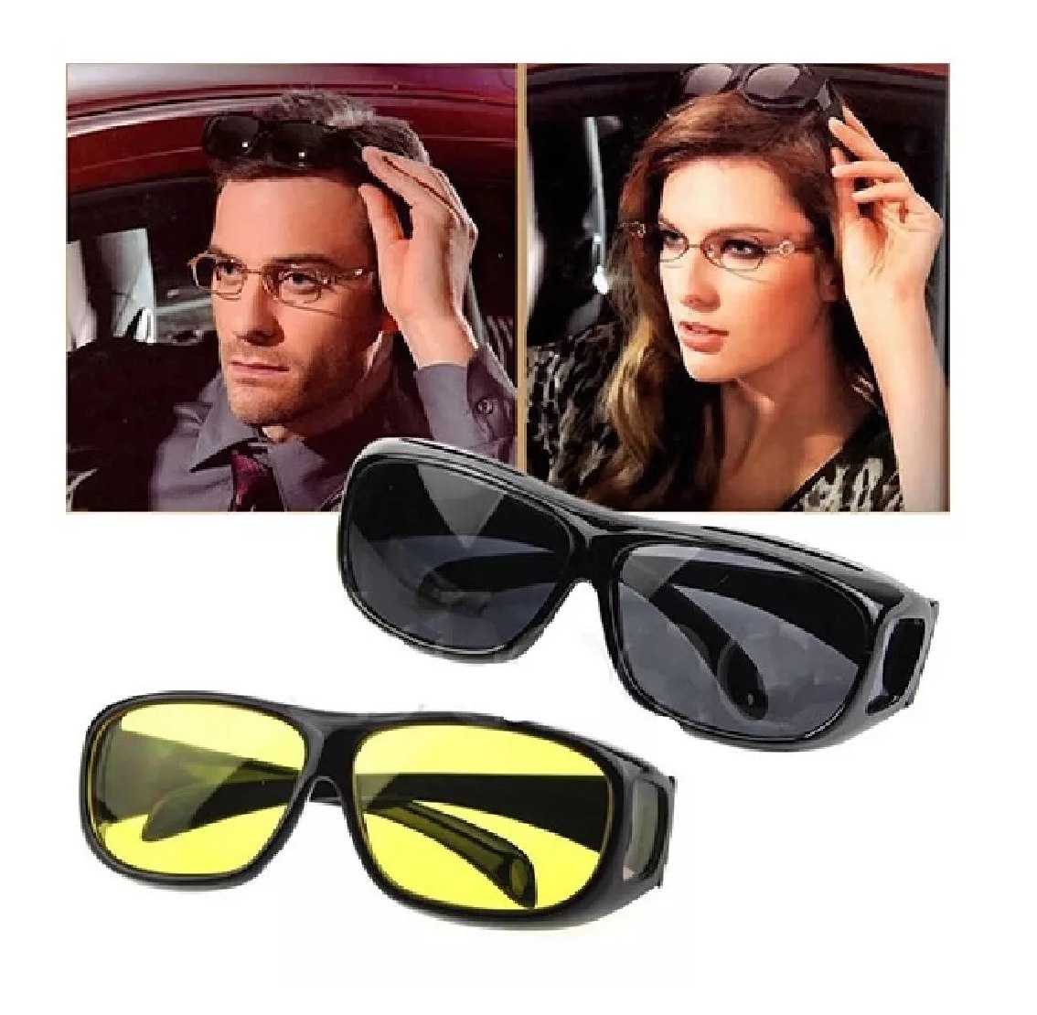 Miniatura 3 de Gafas HD Vision 2 En1 Dia/Noche Conducir